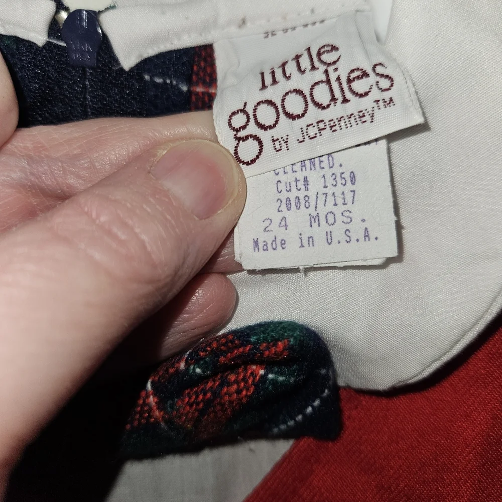 Vintage Little Goodies Holiday Romper 24 Months Made In USA